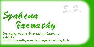 szabina harmathy business card
